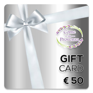 La Gift Card è il regalo perfetto per ogni occasione e per tutti i gusti, come in provenza