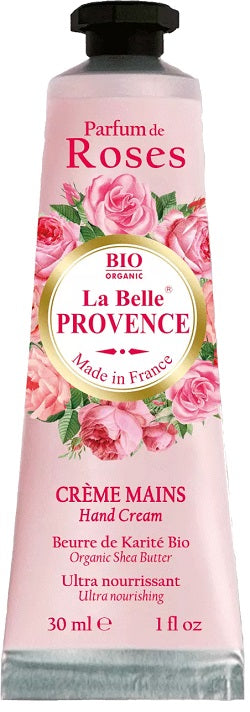 Crema mani idratante con burro di karité profumazione alla Rosa, come in provenza