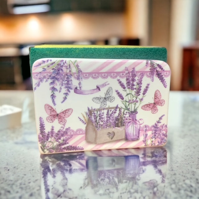 Lavender sponge holder