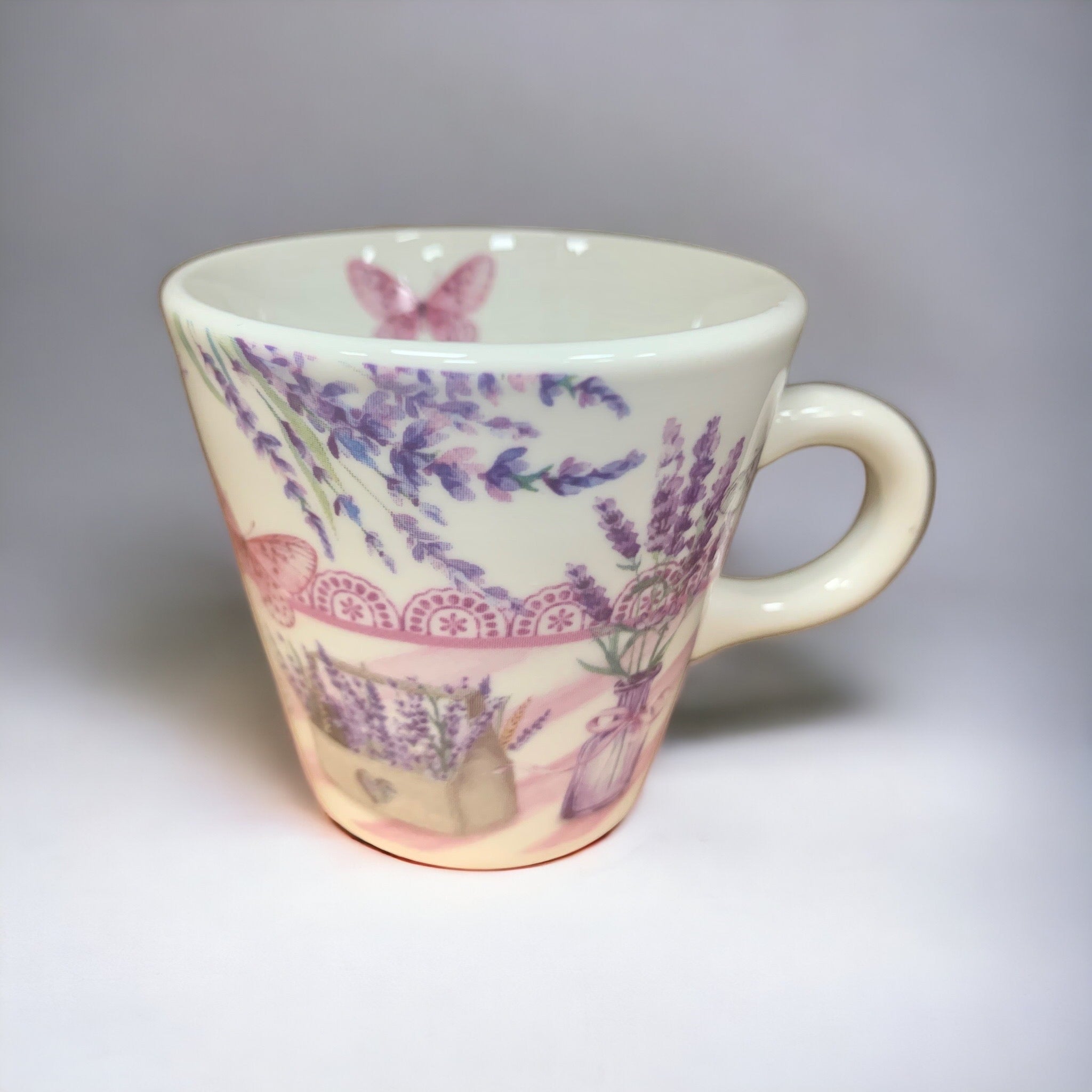 Lavender coffee cup