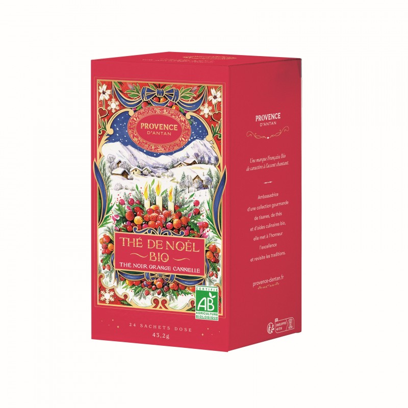 Thè nero di Natale bio "Arancia e Cannella" , come in provenza