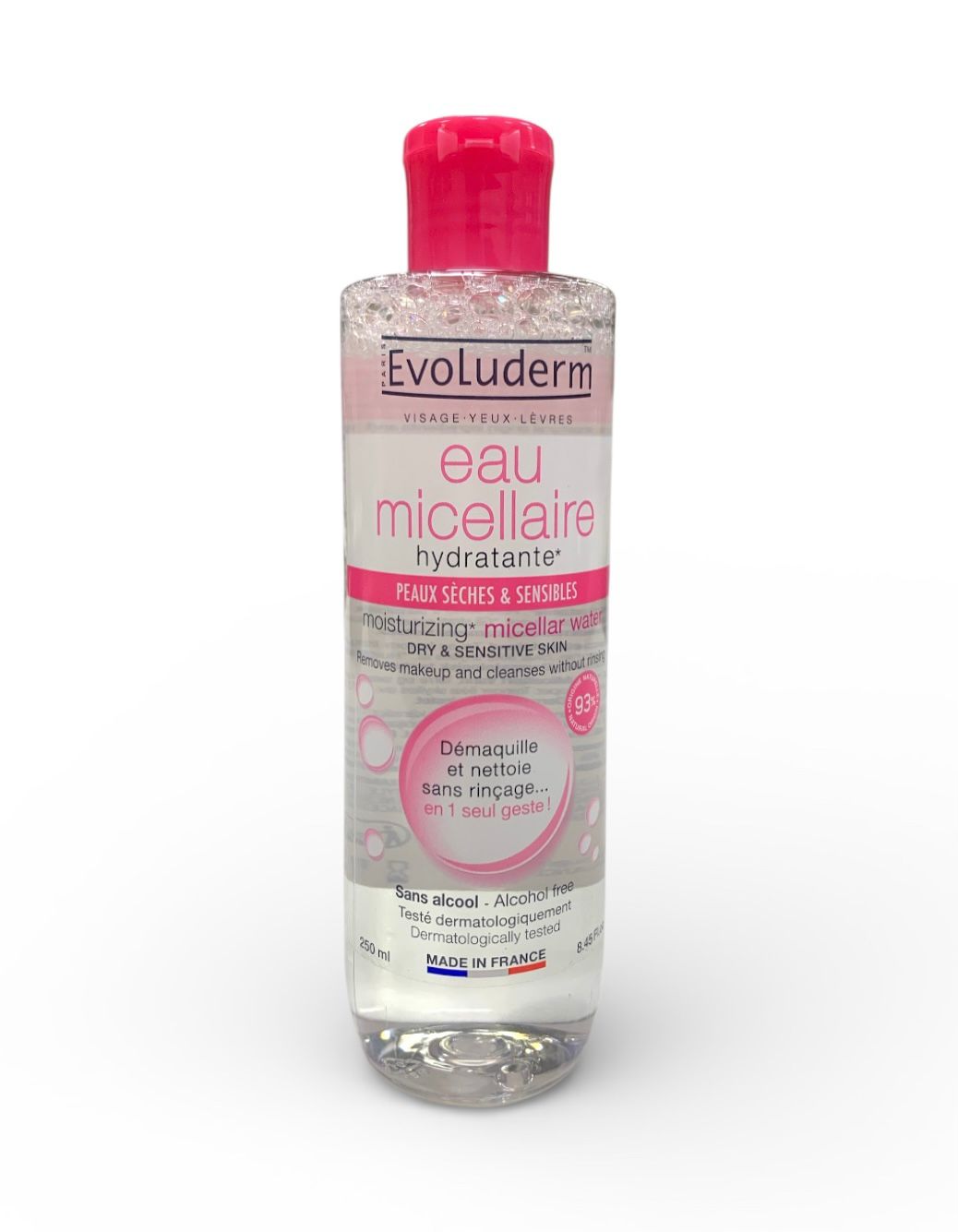 Acqua micellare struccante per pelli secche e sensibili