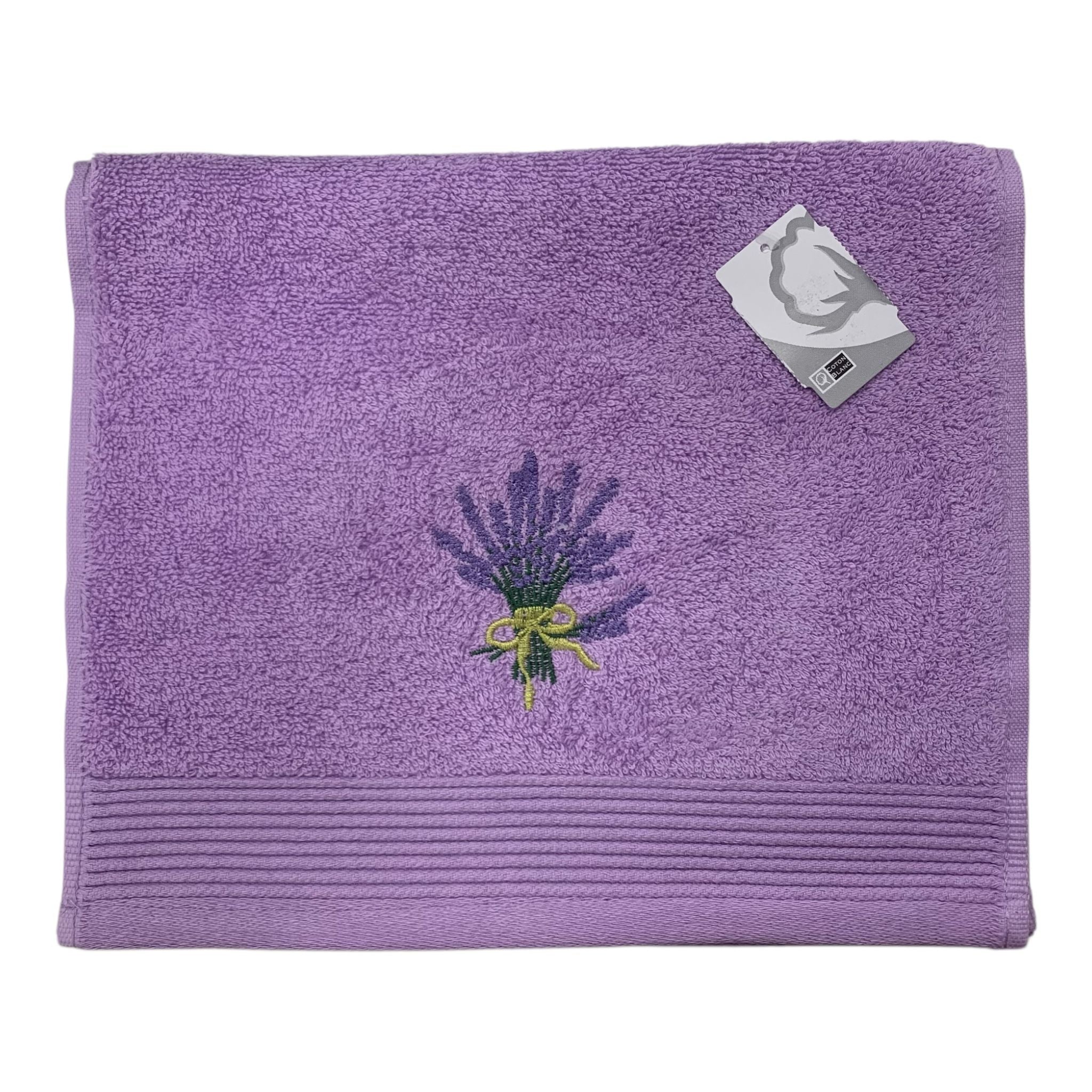 Asciugamano ospiti in spugna 30x50 Lavanda