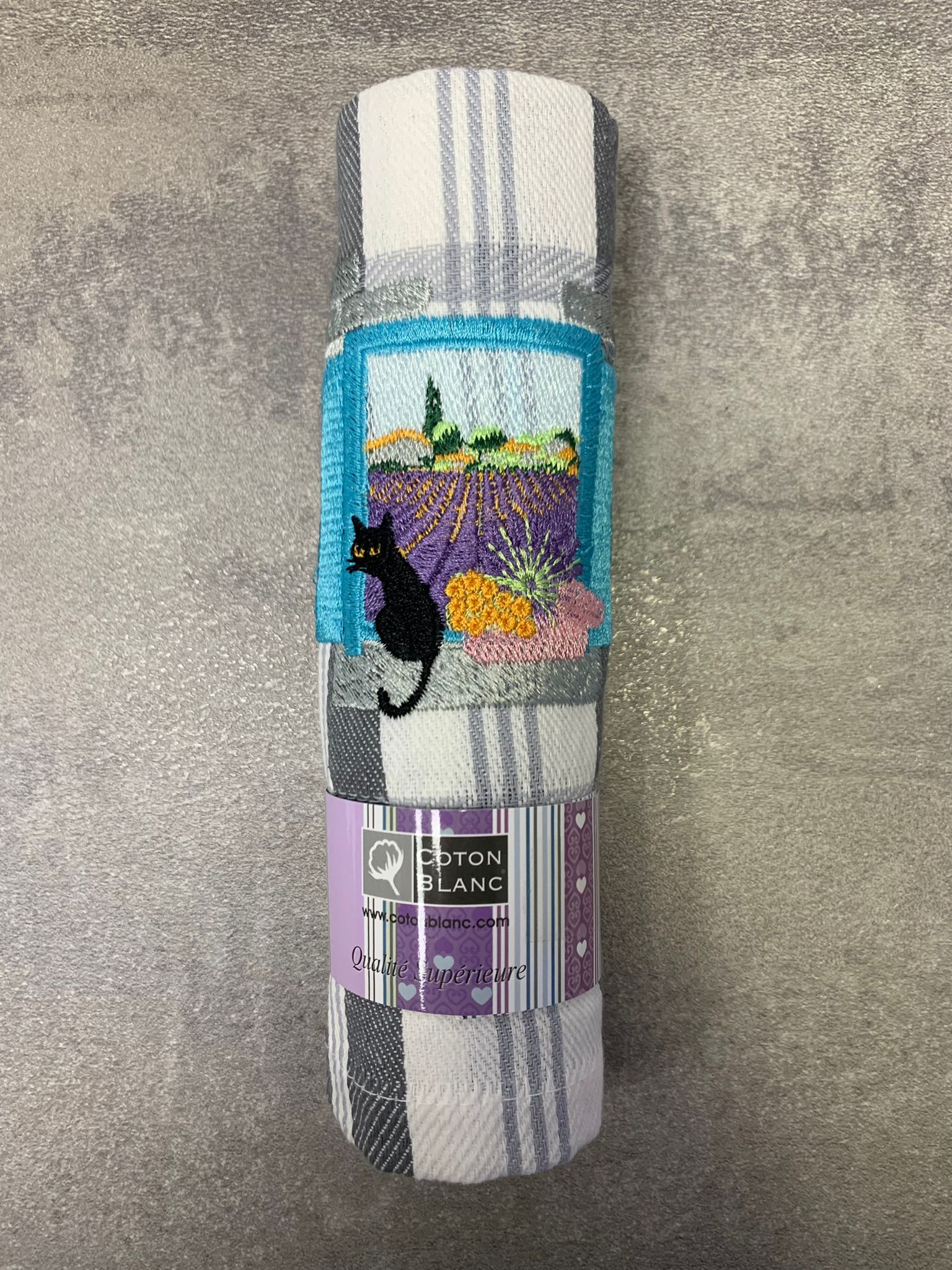 Asciugapiatti Provence et Chat Noir