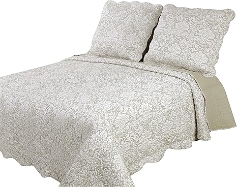 Boutis provenzale matrimoniale Autrefois Delicat Lin