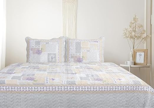 Boutis provenzale matrimoniale Autrefois Patch Lavande