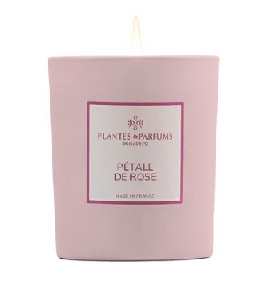 Candela profumata Petale de Rose 180 gr Plantes Et Parfums