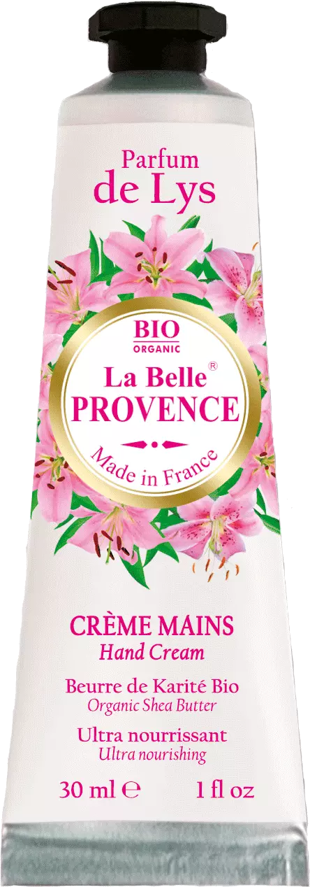 Crema mani idratante con burro di karité profumazione Giglio, come in provenza