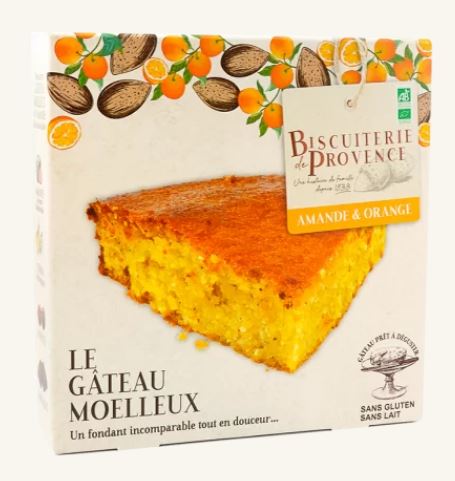 gateau mandorle e arancia senza glutine e senza latte, come in provenza