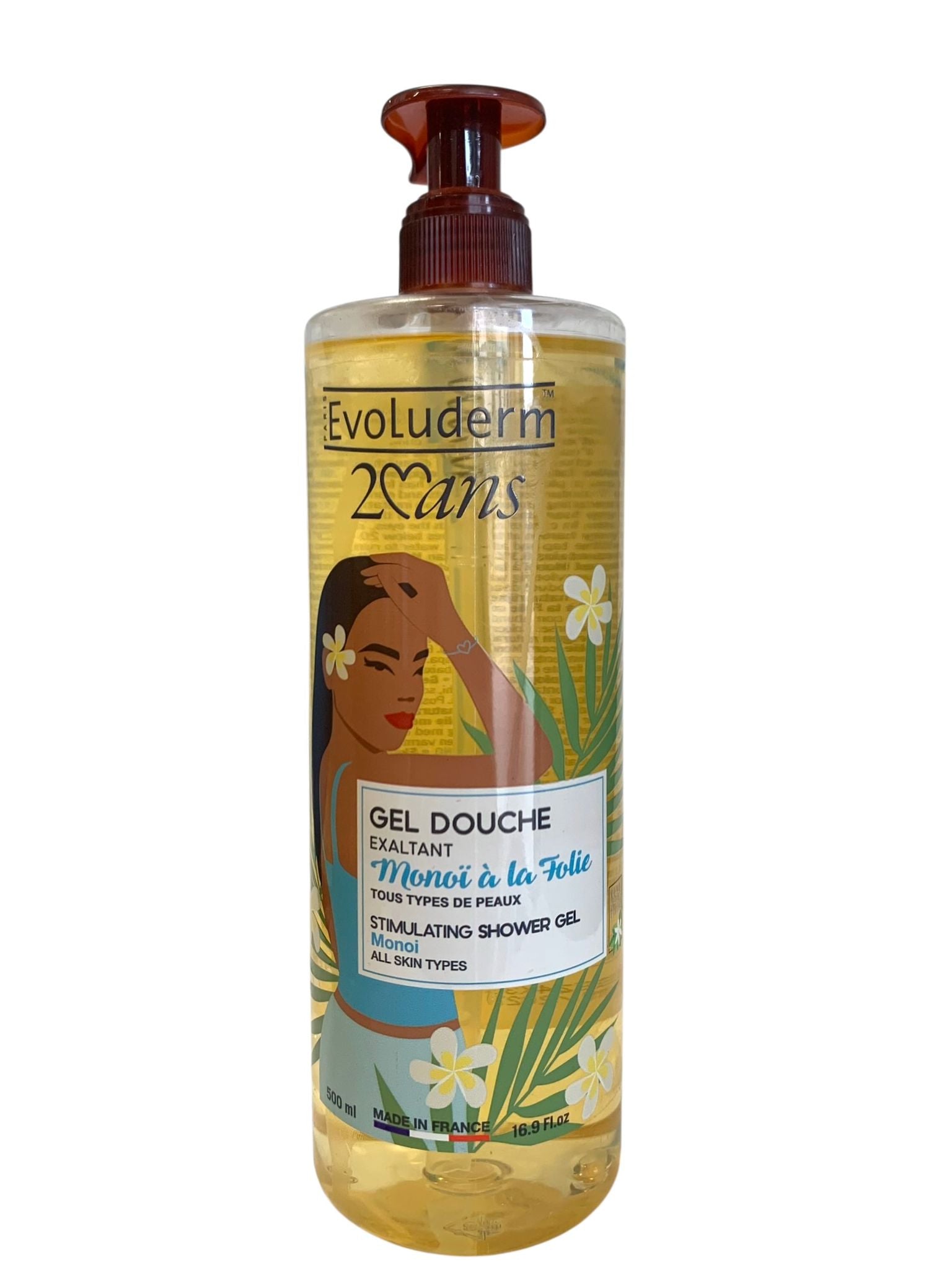 Gel doccia Evoluderm formato famiglia da 500 ml. in 5 profumazioni