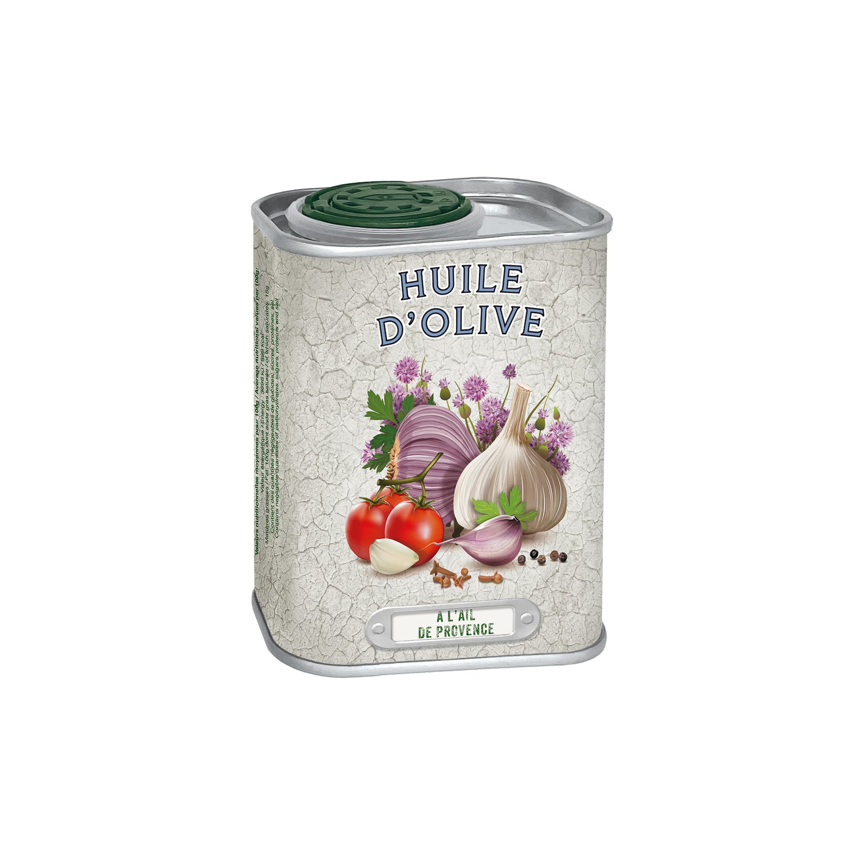 Olio extra vergine di oliva aromatizzati in latta da 75 ml