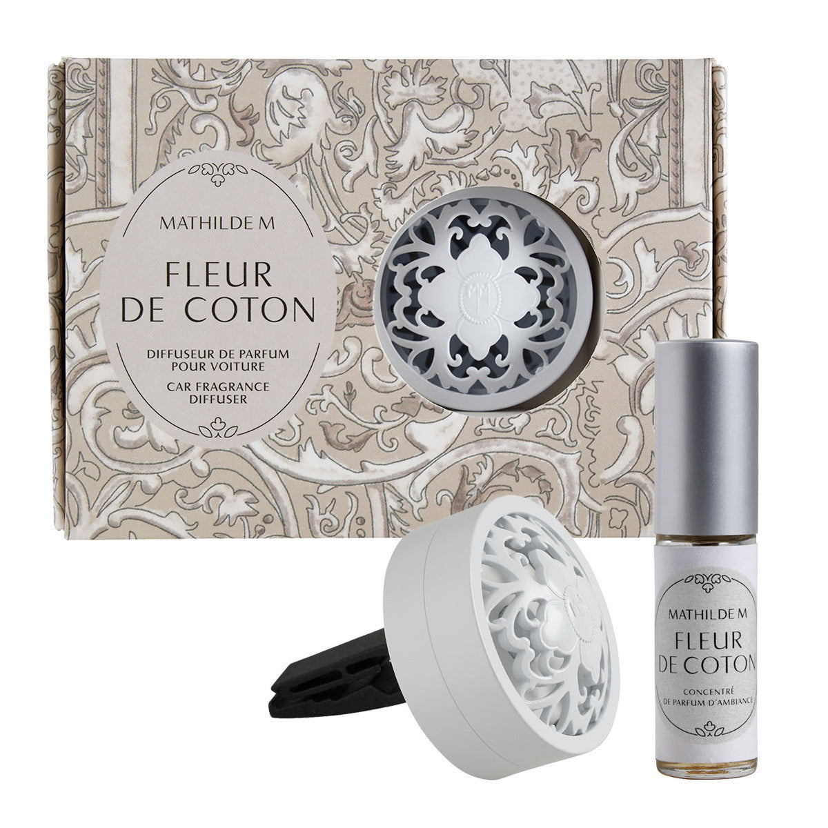 Confezione diffusore per auto Fleur de Coton