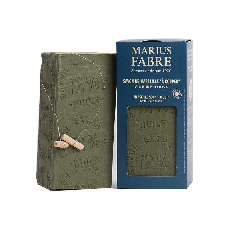 Barra di Sapone di Marsiglia Extra Puro Marius Fabre da 1 Kg con Taglia sapone