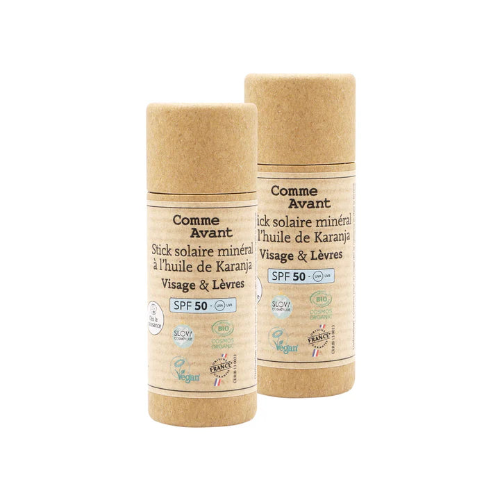 Stick protezione solare 50 Viso e Labbra Comme Avant Bio