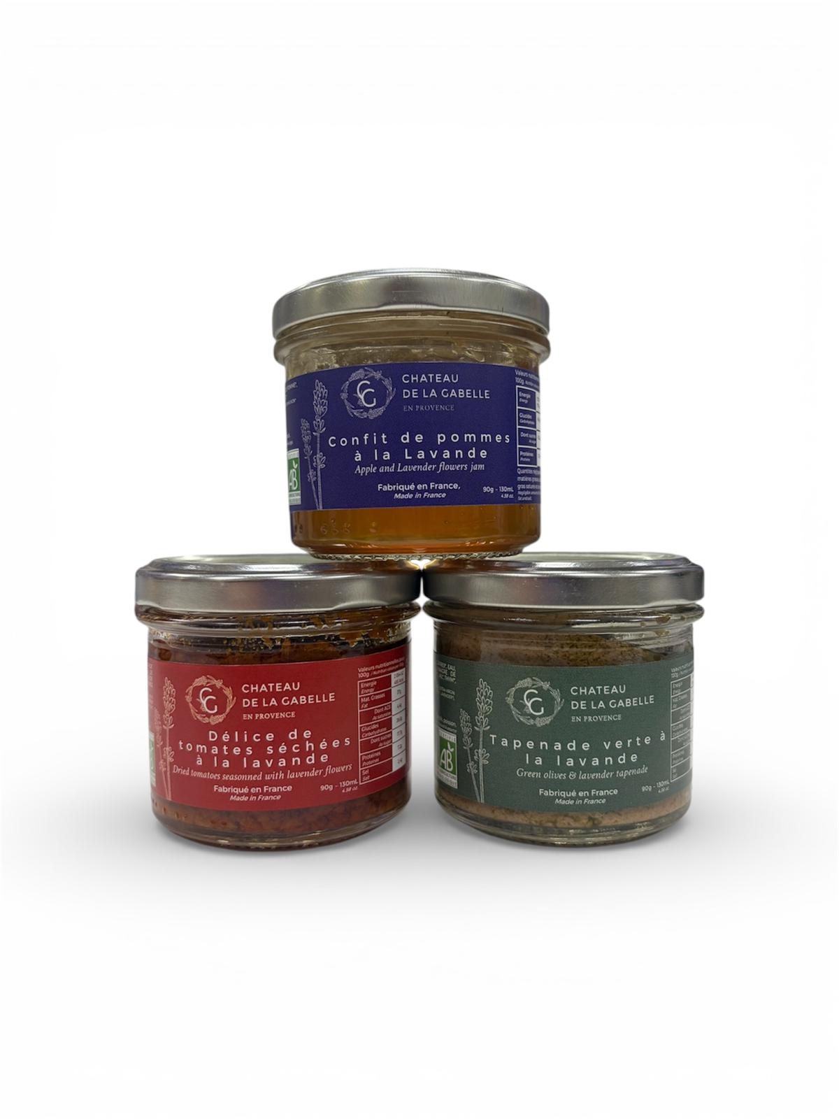 Tris di Delizie Provenzali Salé Sucré Chateau de La Gabelle