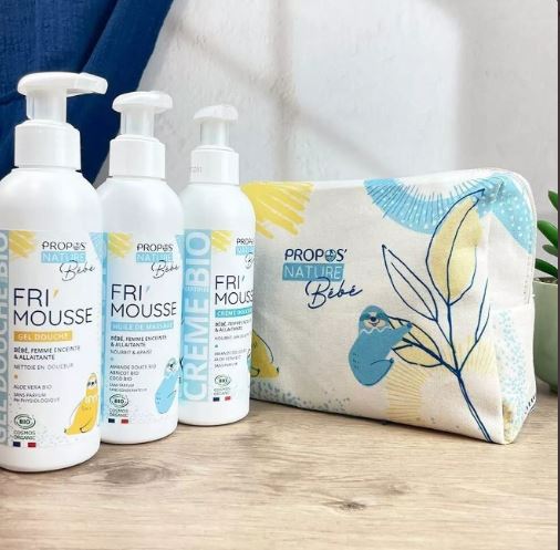 TROUSSE FRI MOUSSE 3 PRODOTTI BIOLOGICI PER NEONATI BAMBINI E DONNE IN GRAVIDANZA