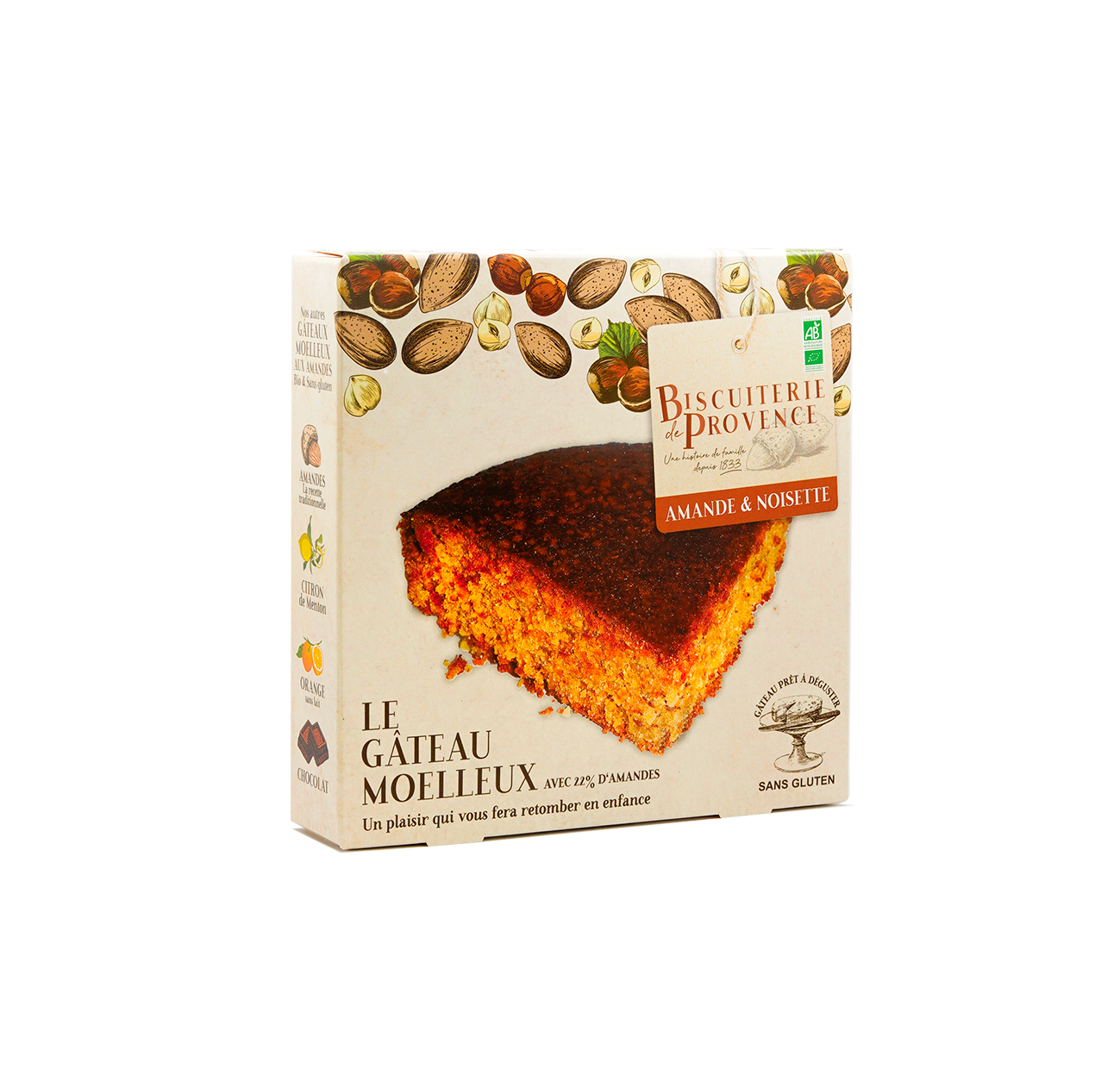 Gateau bio alle mandorle e nocciole SENZA GLUTINE