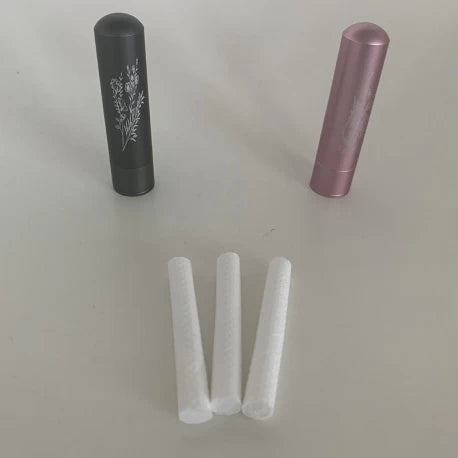 Confezione di tre stoppini di cotone di ricambio per inalatore, come in provenza