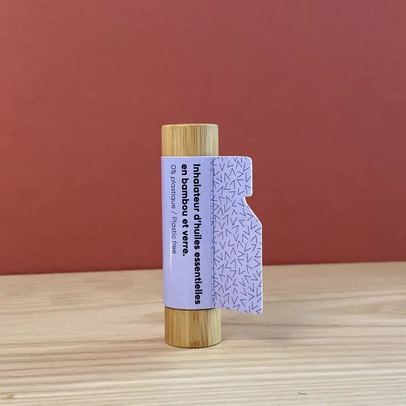 Inalatore di oli essenziali in bamboo, come in provenza