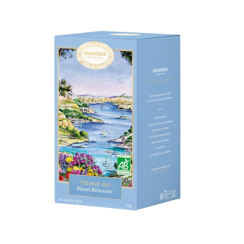Infuso bio &quot;Rituale Rilassante&quot; miscela di verbena e rosa per favore il rilassamento, come in provenza