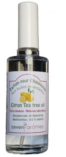 profumo spry per calzature al limone e tea tree, come in provenza profumi provenzali