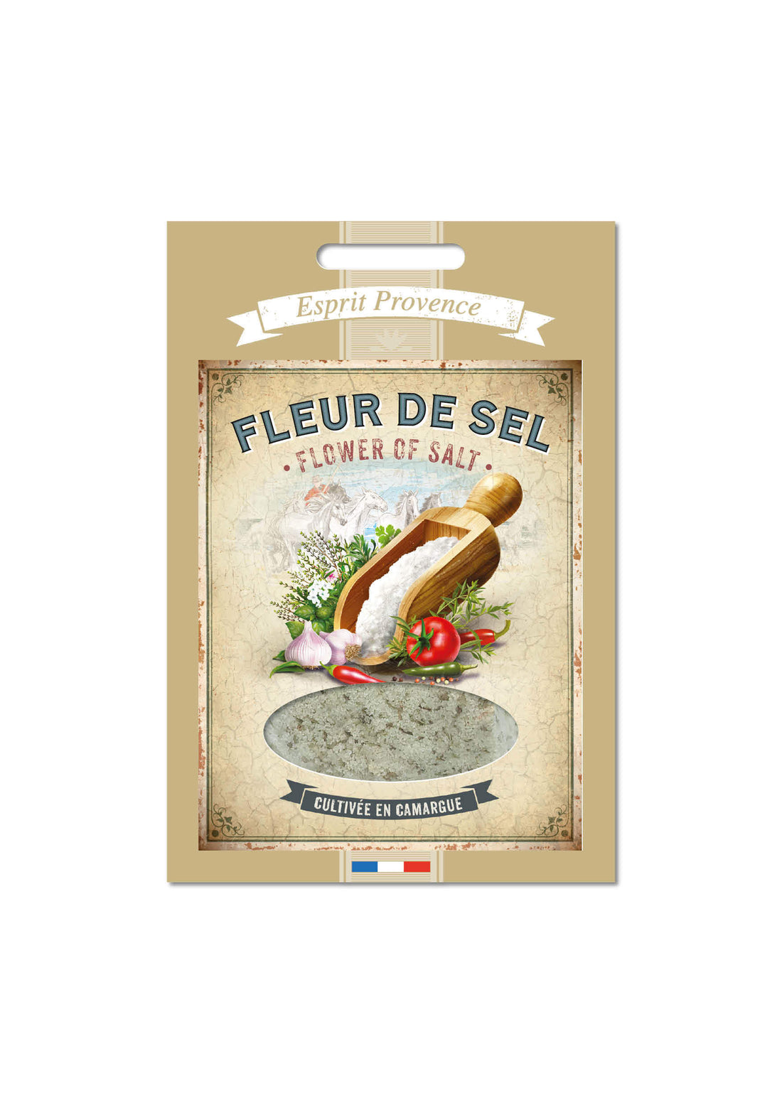 Sacchetto di fiori di sale della Camargue da utilizzare anche come ricarica alle boitè, come in provenza