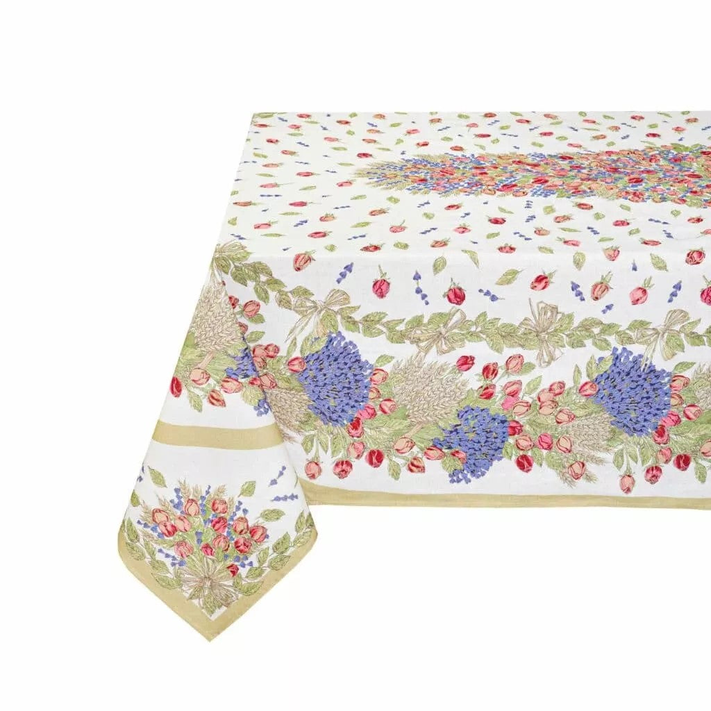 Rectangular tablecloth Roses and Lavender