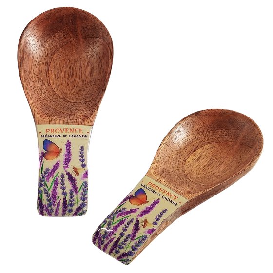 Appoggia mestolo in legno serie Lavande Aquarelle