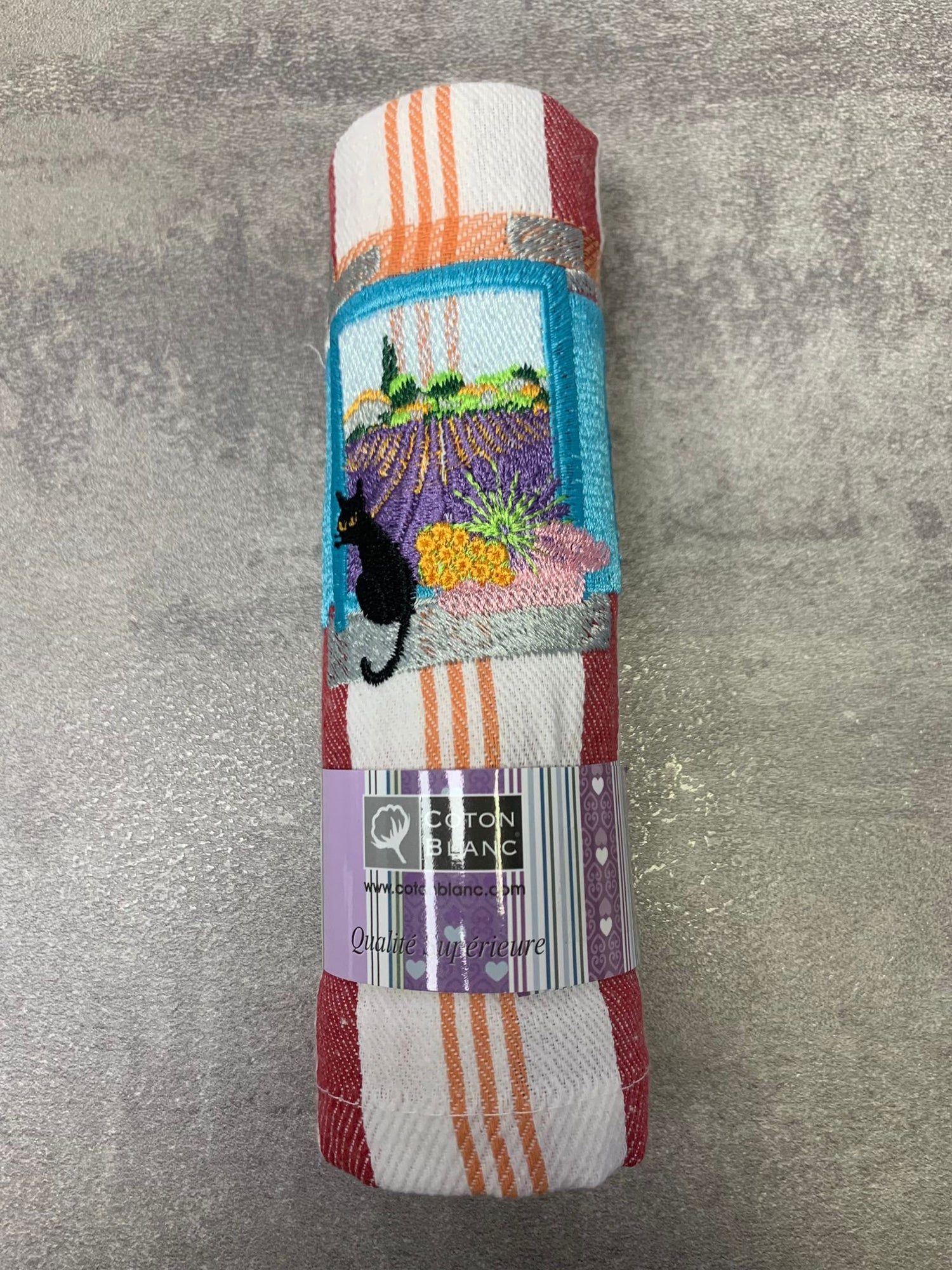 Asciugapiatti Provence et Chat Noir