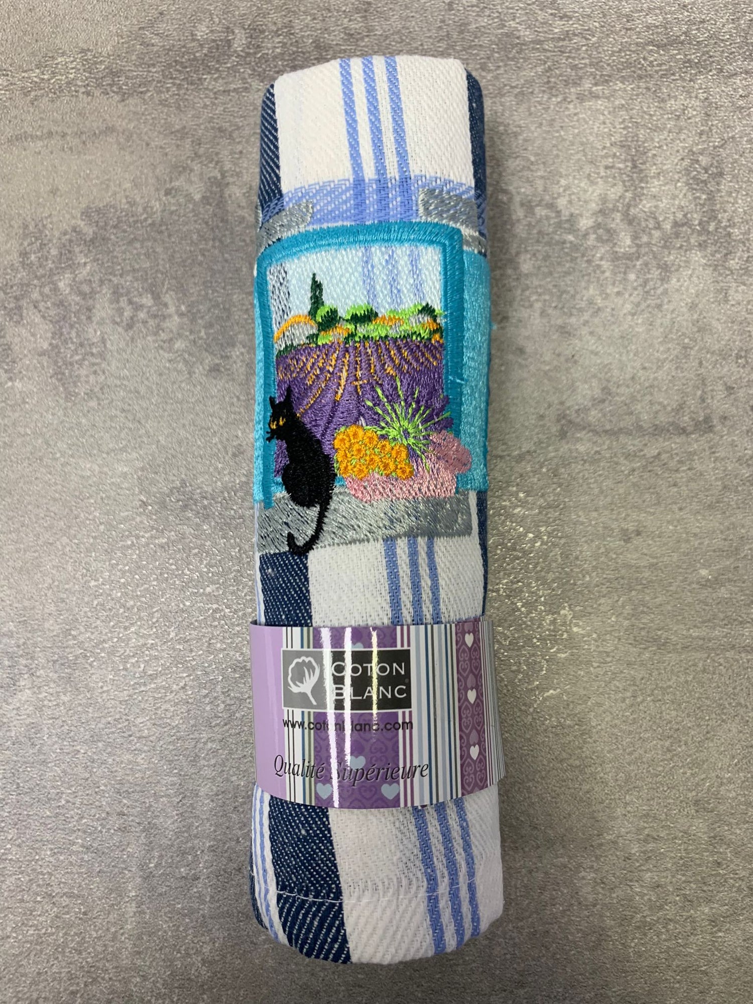 Asciugapiatti Provence et Chat Noir