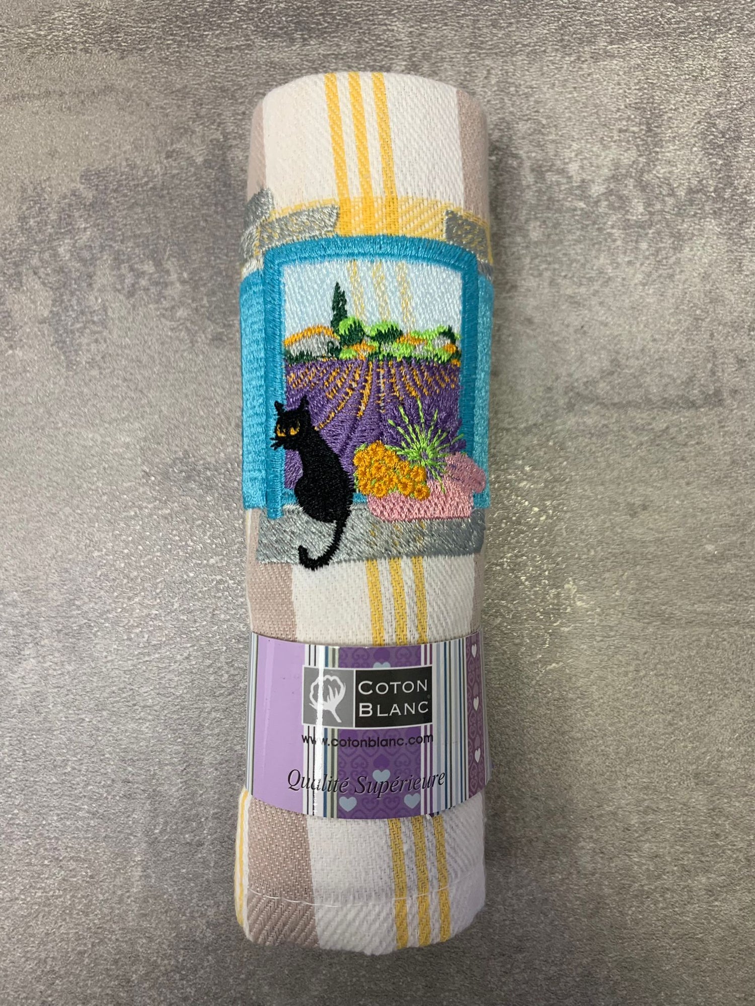Asciugapiatti Provence et Chat Noir