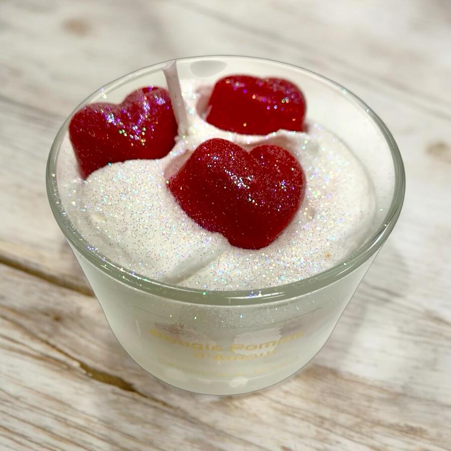 Candela Gourmand Cuore Pomme d&