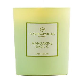 Candela profumata Mandarino e Basilico 180 gr. Plantes et Parfums
