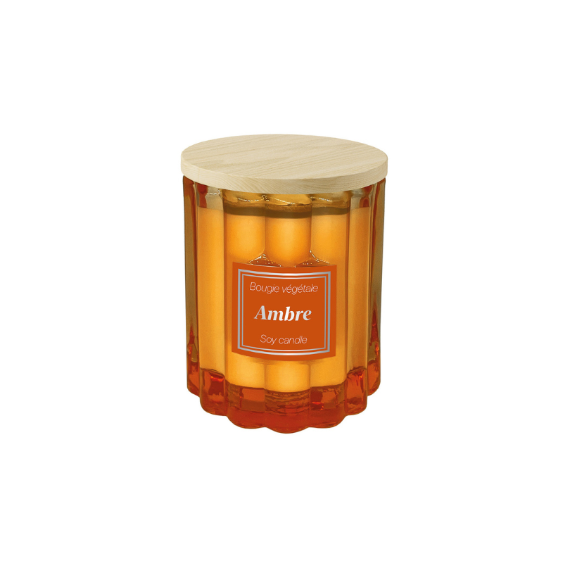 Candela vegetale profumazione Ambre