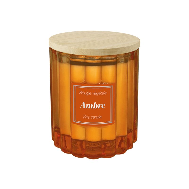 Candela vegetale profumazione Ambre