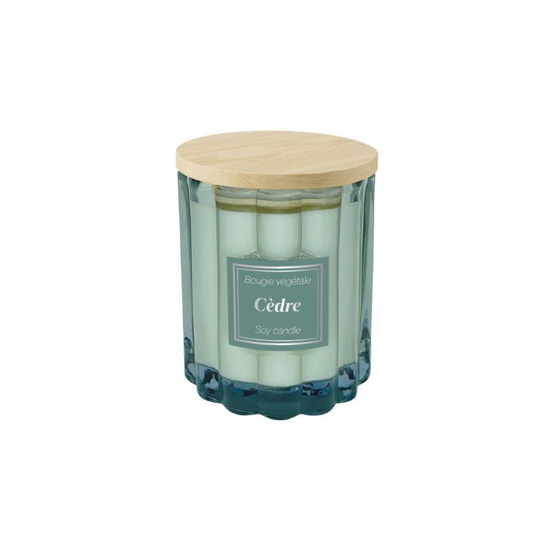 Candela vegetale profumazione Cedre bleu