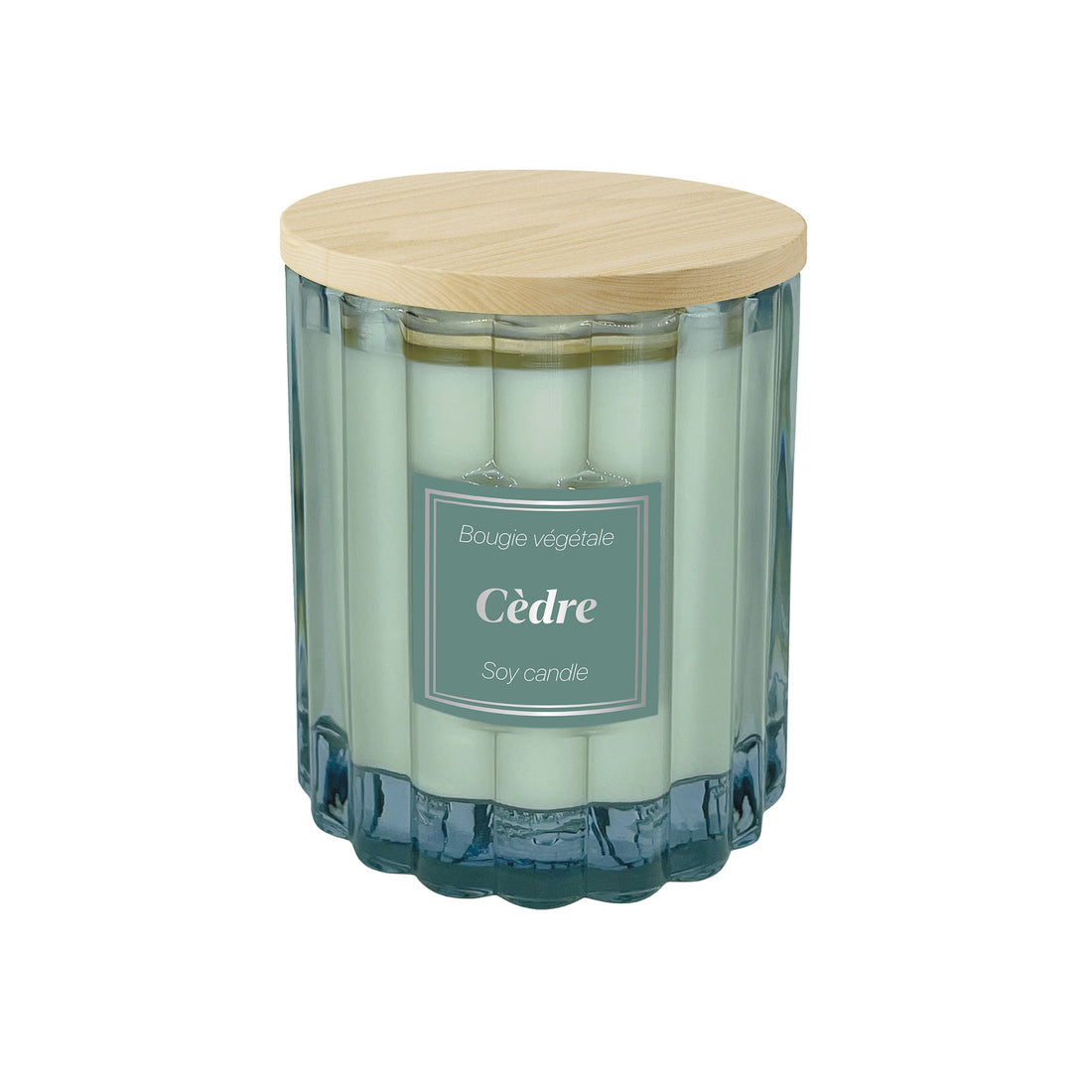 Candela vegetale profumazione Cedre bleu