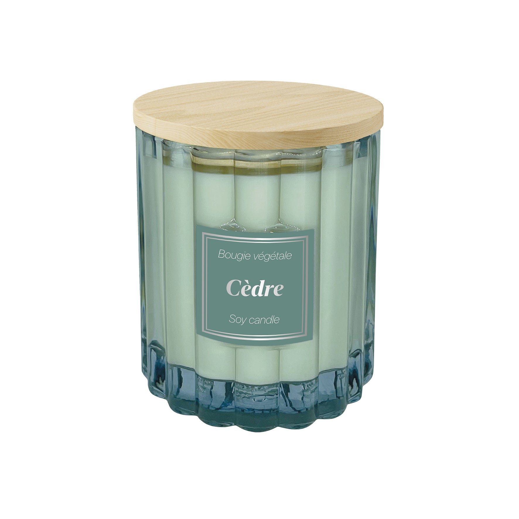Candela vegetale profumazione Cedre bleu