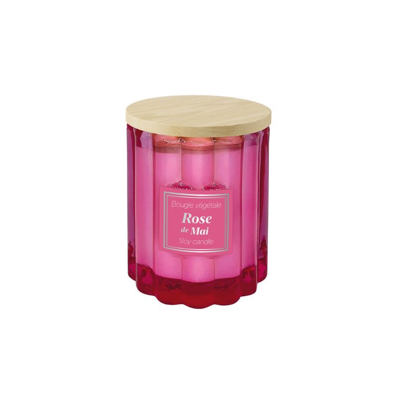 Candela vegetale profumazione Rosa di Maggio