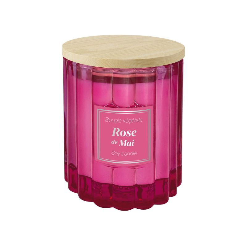 Candela vegetale profumazione Rosa di Maggio