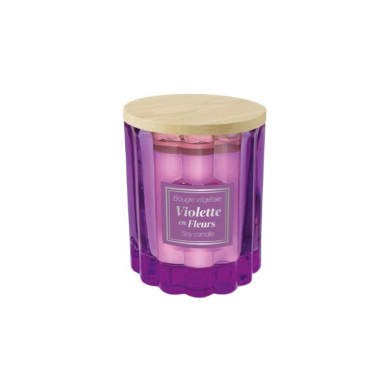 Candela vegetale profumazione Violetta