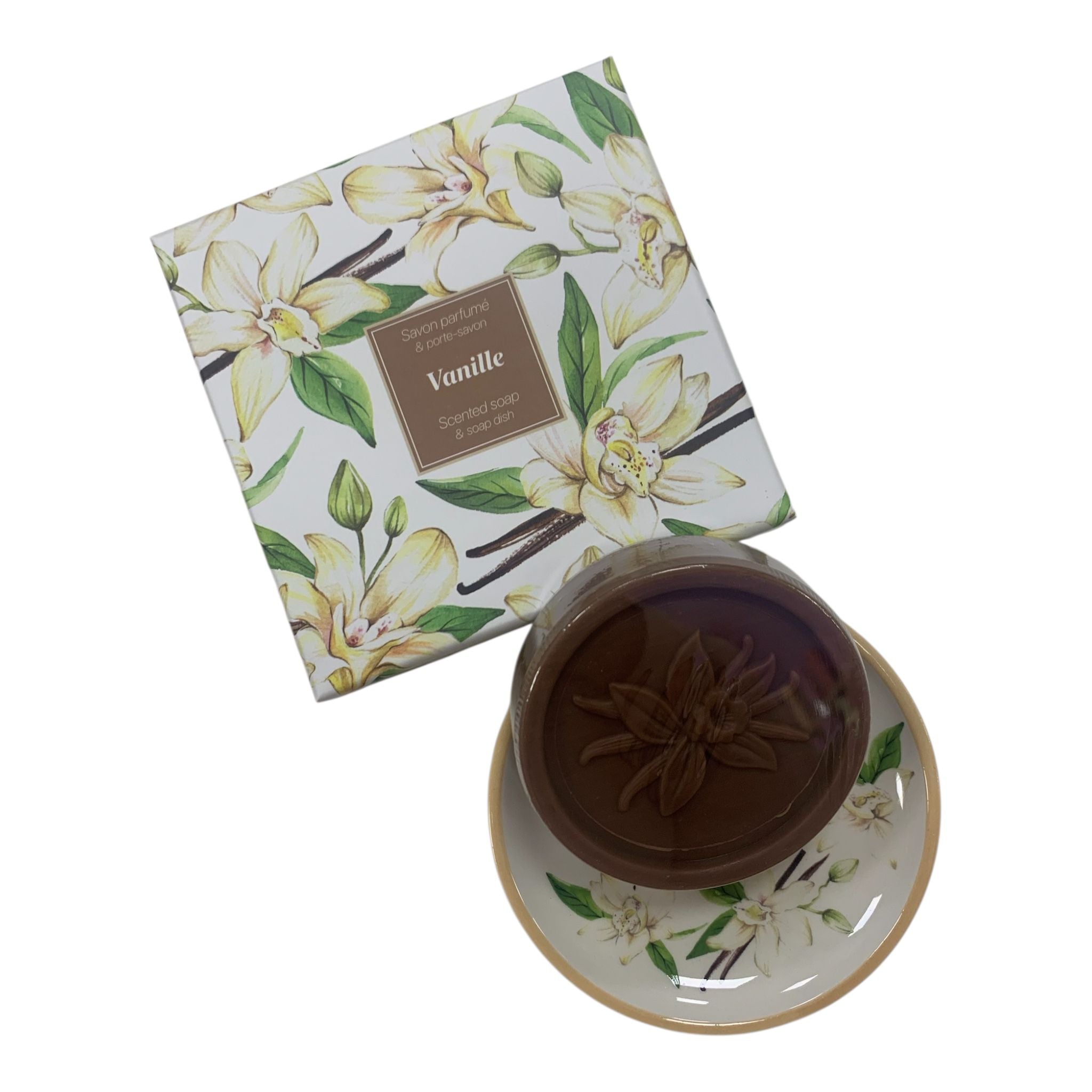 Cofanetto porta sapone e saponetta Vaniglia