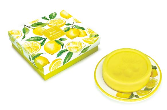 Cofanetto porta sapone e saponetta Citron