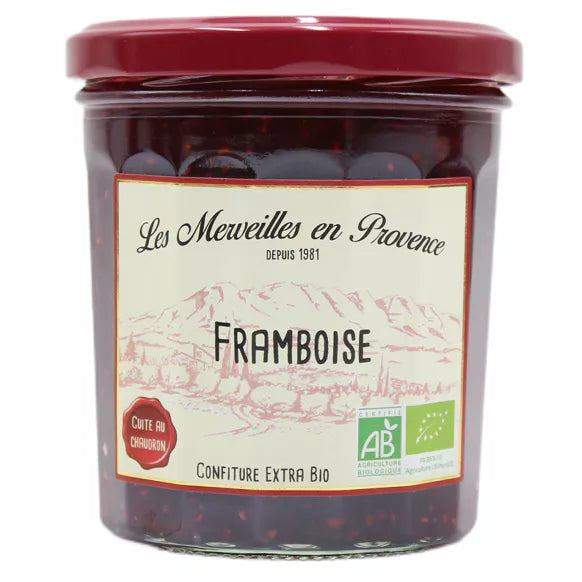 Confettura di lamponi di provenza, come in provenza, les merveilles en provence. La marmellata di lamponi provenzali è acquistabile sul nostro shop online comeinprovenza