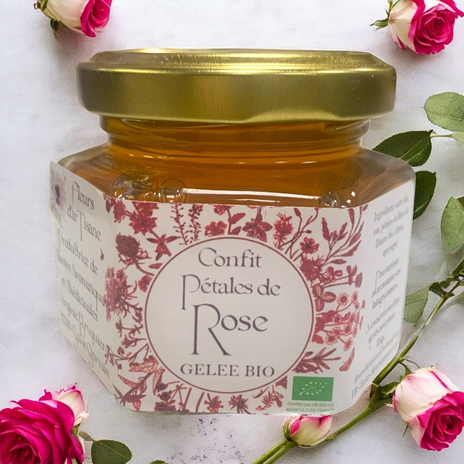 Confettura di petali di Rose di Damasco Bio