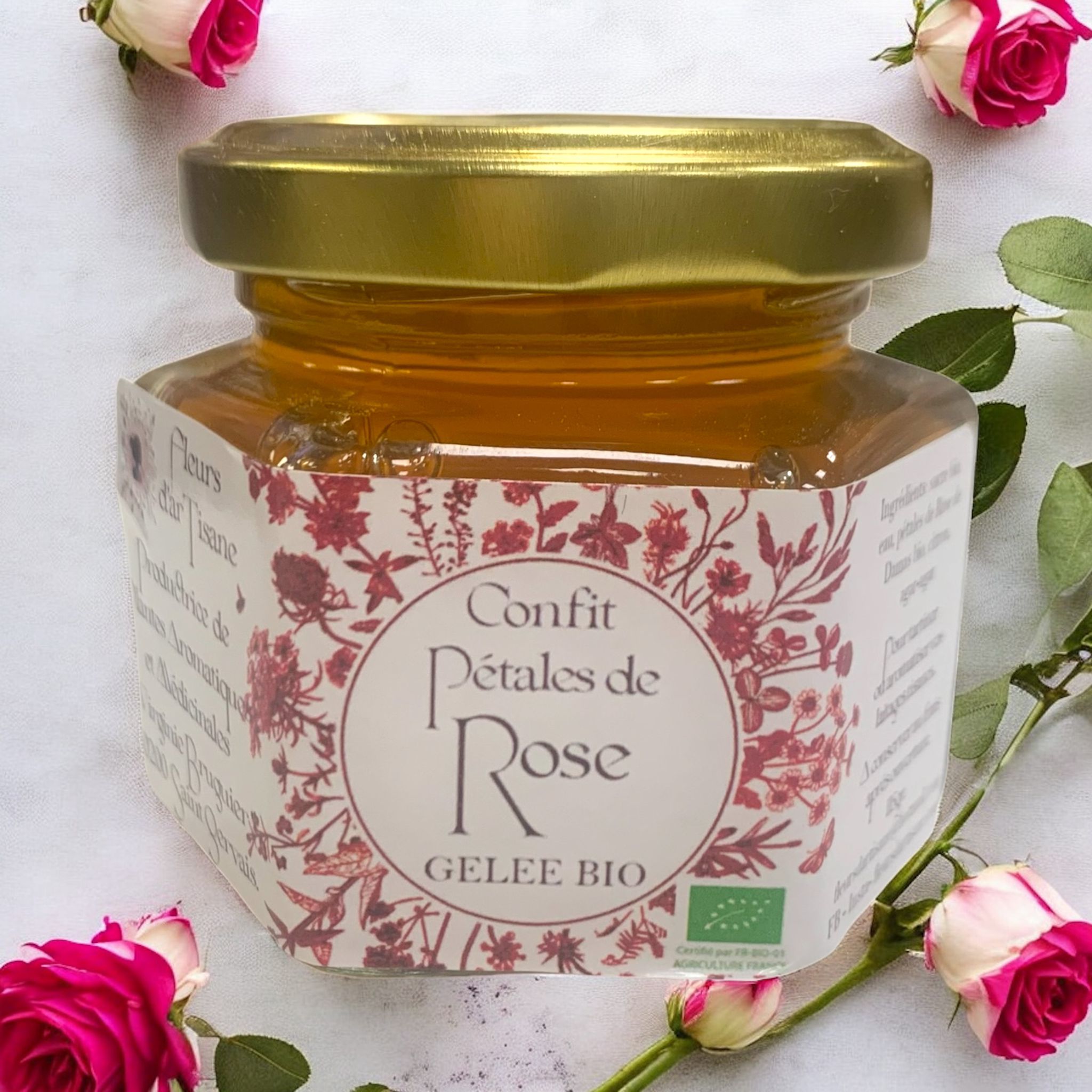 Confettura di petali di Rose di Damasco Bio