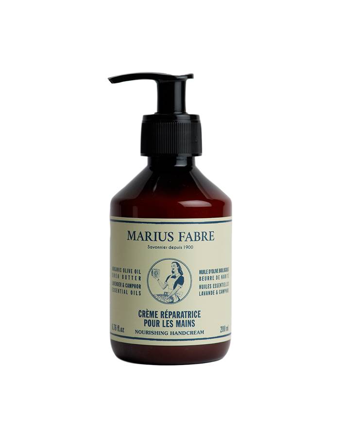 Crema mani riparatrice con olio di oliva e olio essenziale di lavanda e canfora di marius fabre, la trovi da come in provenza rivenditore ufficiale