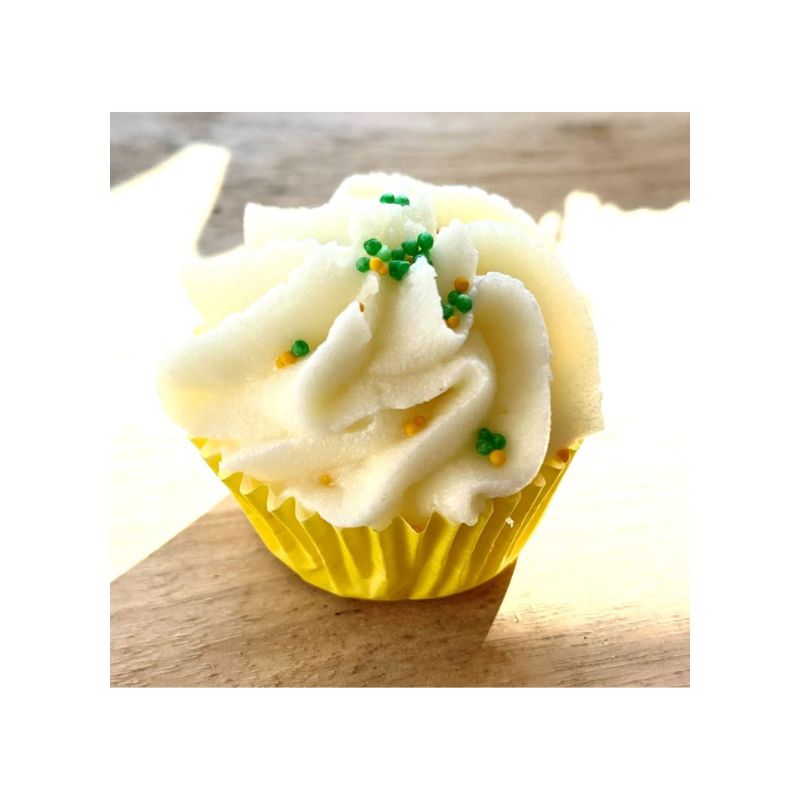 Cup cake fondant burro di cacao e karité bio Mojito Savonnerie de Bormes
