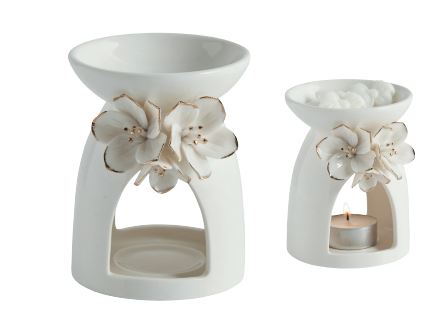 Bruciatore di essenze in ceramica Flower Love