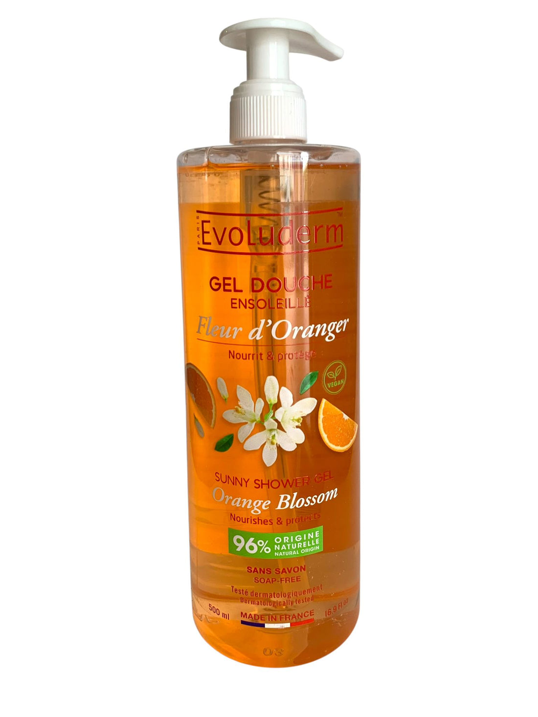 Gel doccia Evoluderm formato famiglia da 500 ml. in 5 profumazioni
